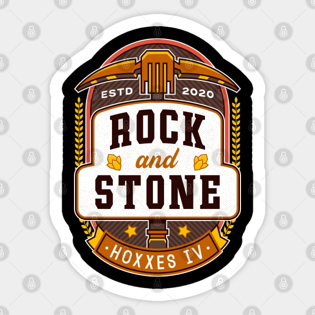 Rock And Stone Emblem Sticker by Lagelantee